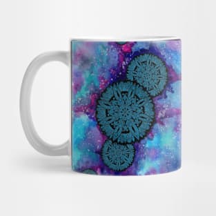 Blue Space Mandalas Mug